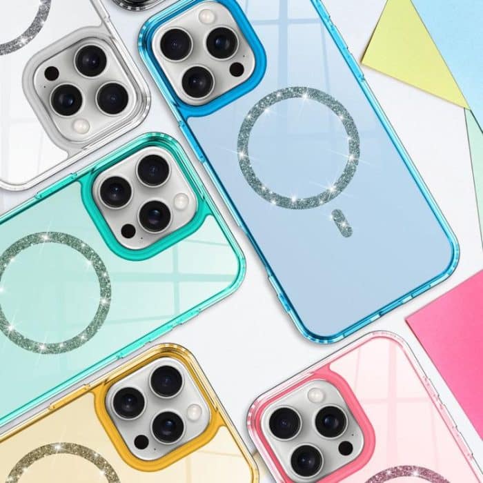 Transparent MagSafe Glitter Powder Acrylic Phone Case, For iPhone 16, For iPhone 15 Pro Max, For iPhone 15 Pro, For iPhone 15 Plus / 14 Plus – Bild 9