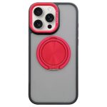 Skin-feel Two-color Edge Strips 360 MagSafe Holder Phone Case, For iPhone 15 Pro, For iPhone 15, For iPhone 14