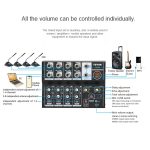 TEYUN Q48 8-Kanal-Mikrofon-Audiomixer – Bild 9