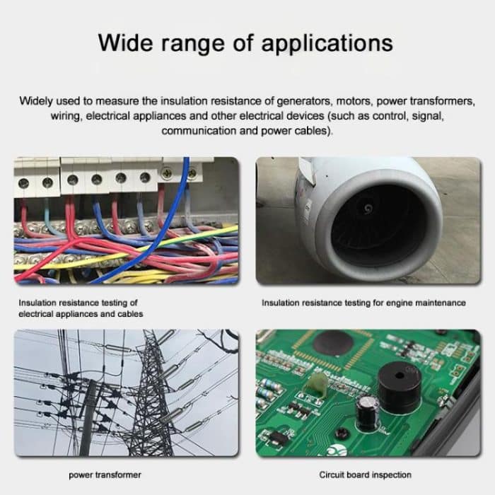 TASI TA8322A Digitales elektronisches Hochspannungsmessgerät Isolationswiderstandstester – Bild 8
