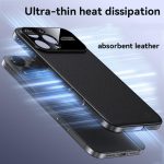 Soft Armor Cooling Plain Leather Hybrid PC Phone Case, For iPhone 16 Pro Max, For iPhone 16 Pro, For iPhone 16, For iPhone 15 Pro Max – Bild 8
