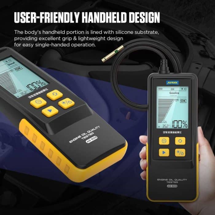 AUTOOL AS503 2.8 inch Backlit Display Car Engine Oil Tester Lubricating Oil Quality Analyzer, AS503 – Bild 8