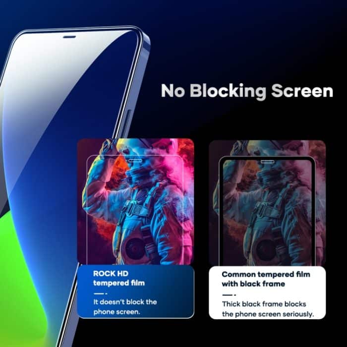 ROCK 2 Stück 2,5D HD gehärtete Glasfolie, For iPhone 12 mini, For iPhone 12 / 12 Pro, For iPhone 12 Pro Max – Bild 4