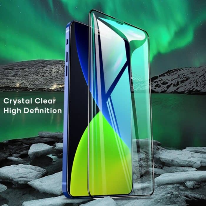 ROCK 2.5D Green Light Augenschutz Anti-Blaulicht Vollbild-Hartglasfolie, For iPhone 12 mini, For iPhone 12 / 12 Pro, For iPhone 12 Pro Max – Bild 7