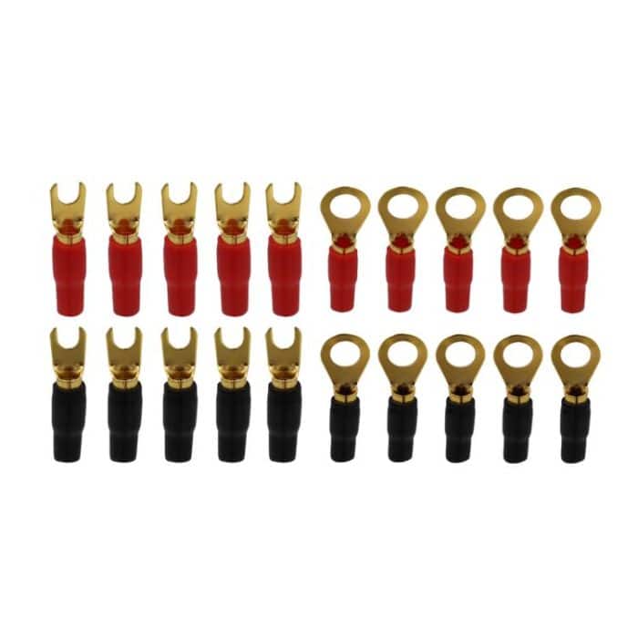 10 Pairs / Set 8GA Car Audio Modification Brass Terminal Crimp, 10 Pairs / Set – Bild 1