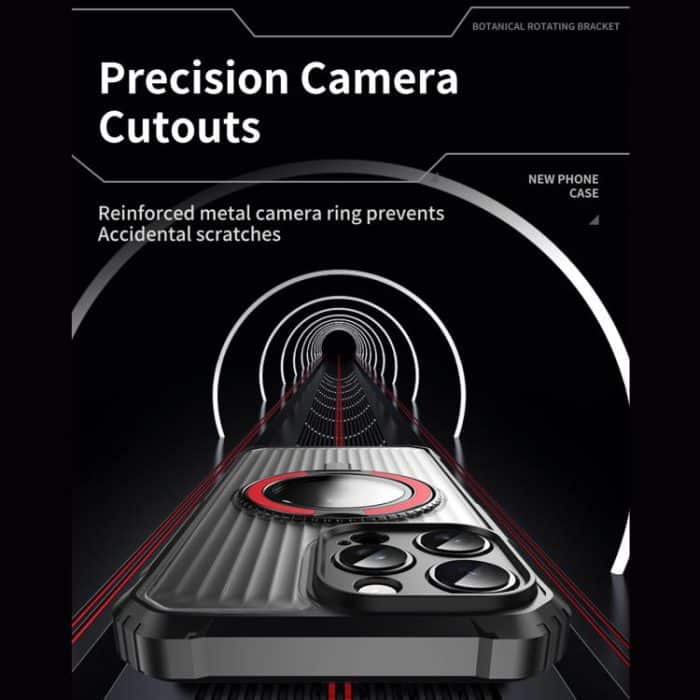 Skin Sense Rotation Stand Semi-transparent Magsafe Phone Case, For iPhone 13, For iPhone 12, For iPhone 12 Pro Max – Bild 3