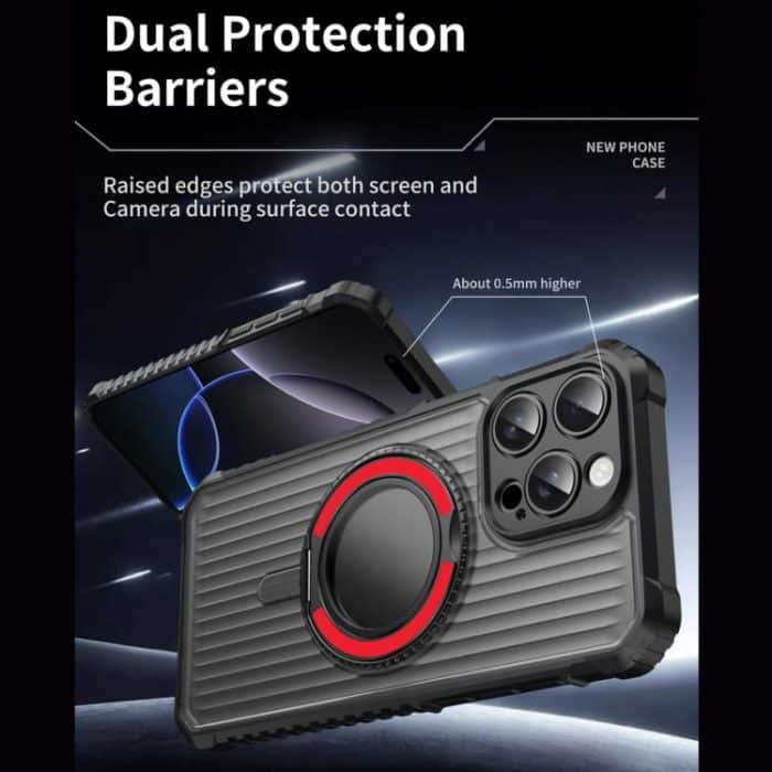 Skin Sense Rotation Stand Semi-transparent Magsafe Phone Case, For iPhone 15 Pro, For iPhone 15 Plus, For iPhone 15 – Bild 4