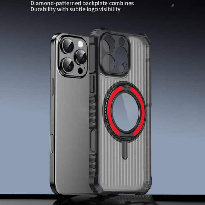 Skin Sense Rotation Stand Semi-transparent Magsafe Phone Case, For iPhone 16 Plus, For iPhone 16, For iPhone 15 Pro Max – Bild 6