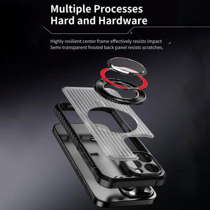 Skin Sense Rotation Stand Semi-transparent Magsafe Phone Case, For iPhone 14 Pro Max, For iPhone 13 Pro Max, For iPhone 13 Pro – Bild 9