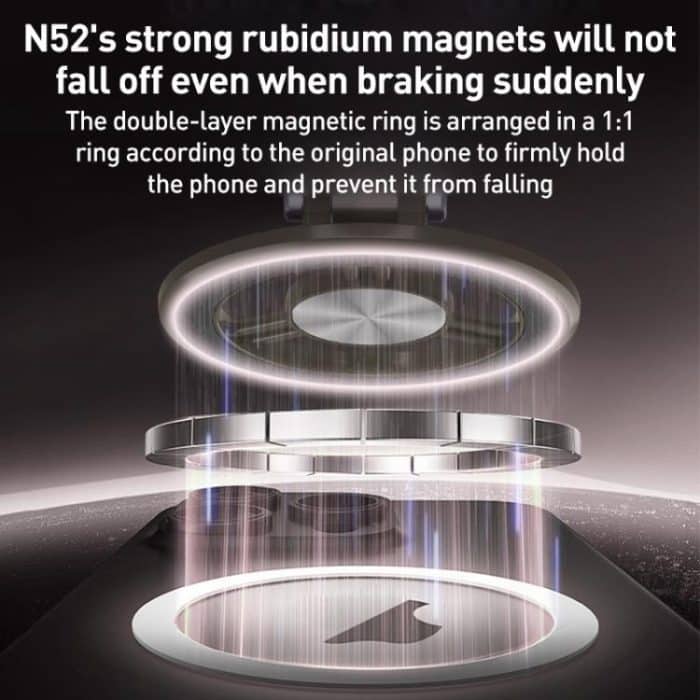 BDK102 Vacuum Adsorption Magnetic Folding Car Phone Holder, BDK102 – Bild 6