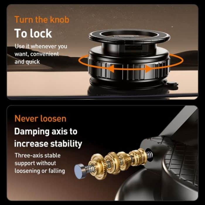 G712 Three-axis Folding Vacuum Adsorption Magnetic Car Phone Holder, G712 – Bild 3