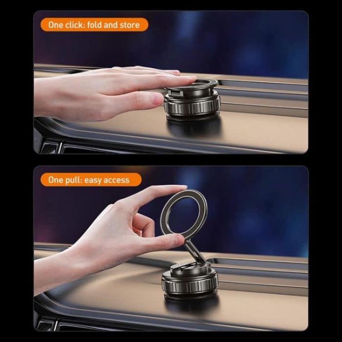 G712 Three-axis Folding Vacuum Adsorption Magnetic Car Phone Holder, G712 – Bild 4