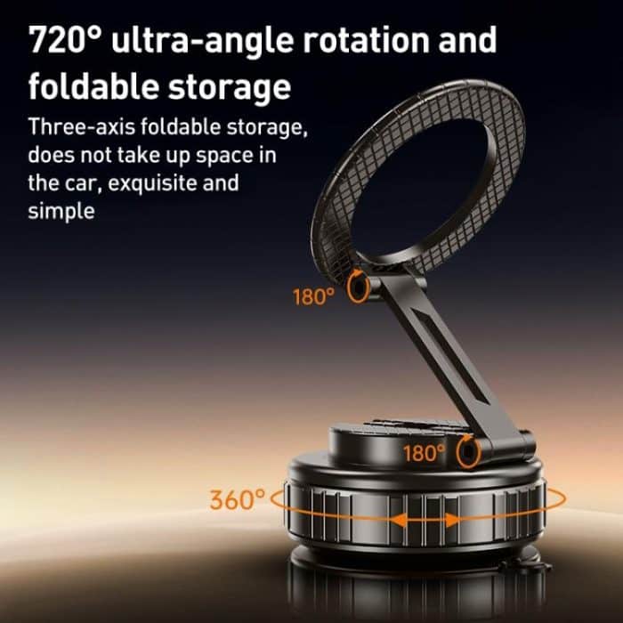 G712 Three-axis Folding Vacuum Adsorption Magnetic Car Phone Holder, G712 – Bild 5