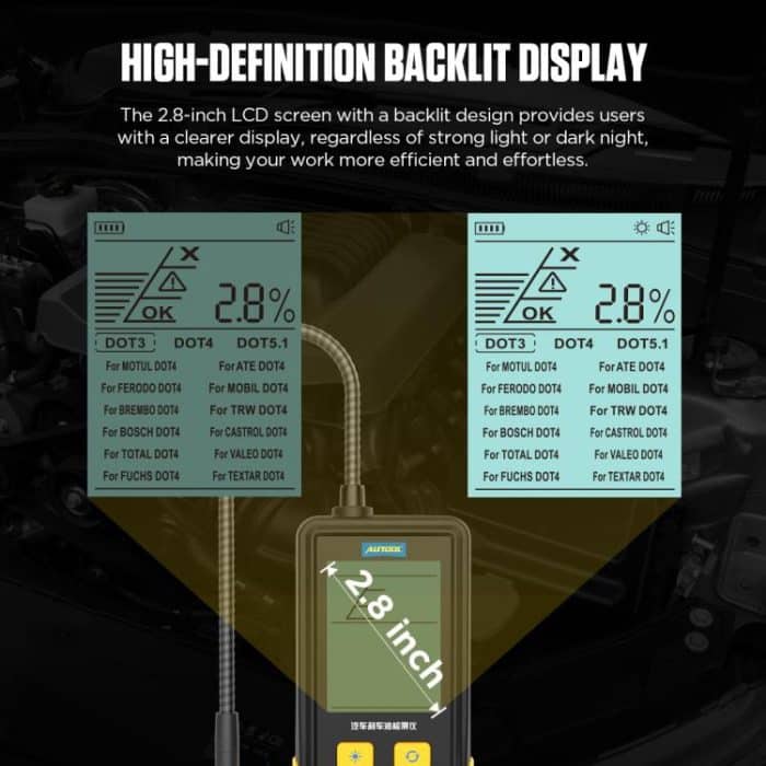 AUTOOL AS502 Digital Display Intelligent Car Brake Fluid Tester Water Content Testing, AS502 – Bild 7