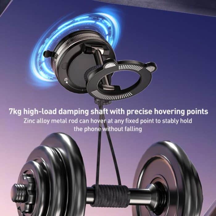 J33 Vacuum Adsorption Magnetic Car Phone Holder, J33 (Black), J33 (White) – Bild 5