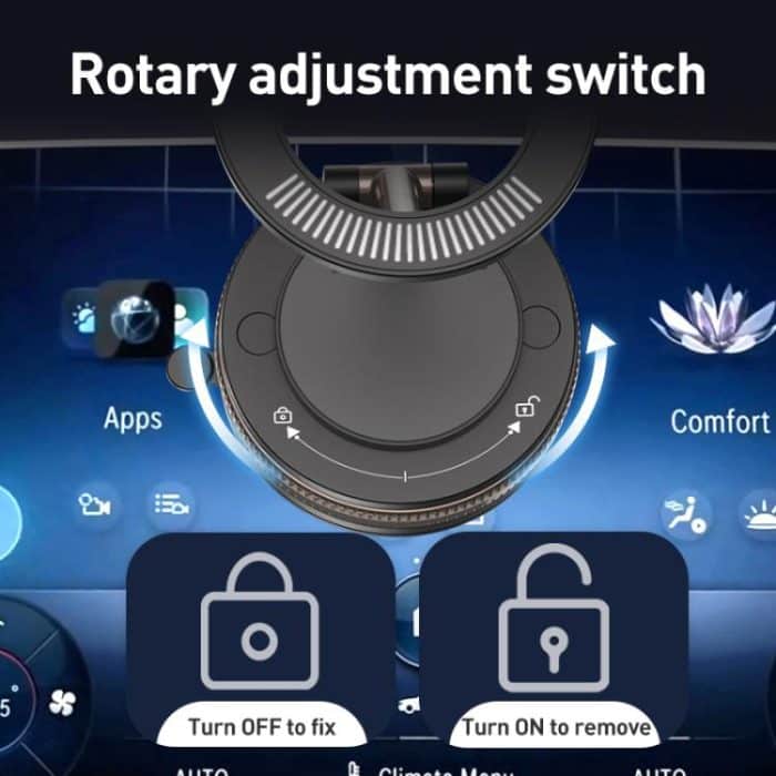 J33 Vacuum Adsorption Magnetic Car Phone Holder, J33 (Black), J33 (White) – Bild 8