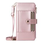 Crossbody Strap RFID Blocking Zipper Wallet Leather Phone Case, For iPhone 16e, For iPhone 16 Pro Max, For iPhone 16 Pro, For iPhone 16 Plus – Bild 2