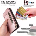 Crossbody Strap RFID Blocking Zipper Wallet Leather Phone Case, For iPhone 16e, For iPhone 16 Pro Max, For iPhone 16 Pro, For iPhone 16 Plus – Bild 8