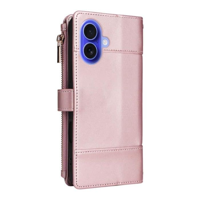 Crossbody Strap RFID Blocking Zipper Wallet Leather Phone Case, For iPhone 16, For iPhone 15 Pro Max, For iPhone 15 Pro, For iPhone 15 Plus – Bild 3