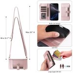 Crossbody Strap RFID Blocking Zipper Wallet Leather Phone Case, For iPhone 15, For iPhone 14 Plus, For iPhone 14 / 13, For iPhone 14 Pro – Bild 10