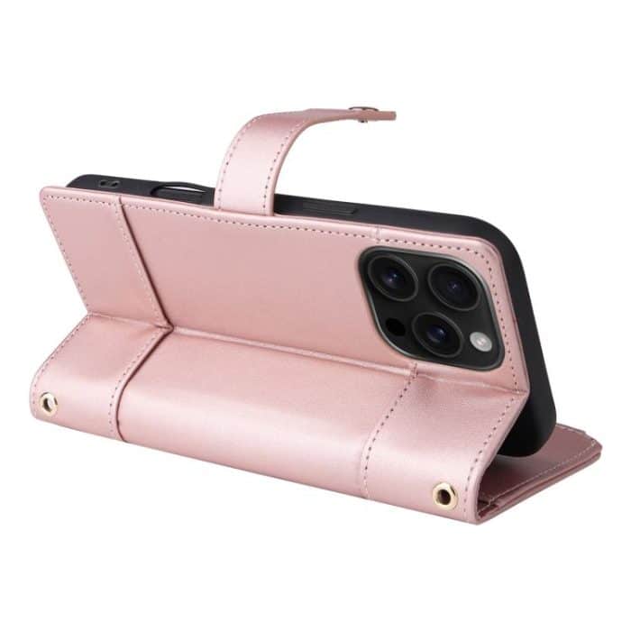 Crossbody Strap RFID Blocking Zipper Wallet Leather Phone Case, For iPhone 14 Pro Max, For iPhone 13 Pro Max, For iPhone 13 Pro, For iPhone 12 / 12 Pro – Bild 4