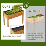 Outdoor Raised Bed Planting Liners Plant Grommet Non Woven Fabric Liners, 1.6 x 2.1m – Bild 4