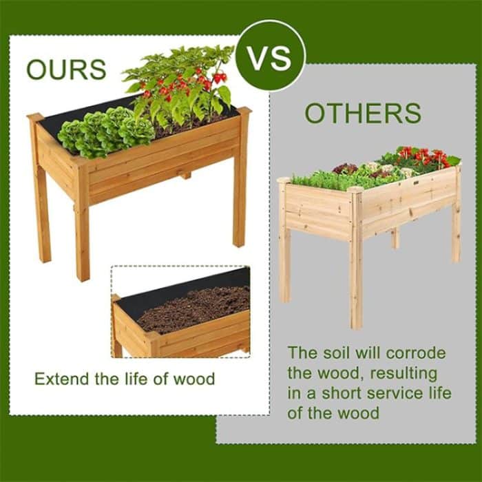 Outdoor Raised Bed Planting Liners Plant Grommet Non Woven Fabric Liners, 1.6 x 2.1m – Bild 4