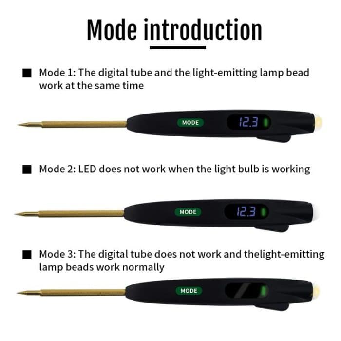 Vgate VT100 Auto Multifunktionaler Stromkreistester Spannungsprüfstift – Bild 9
