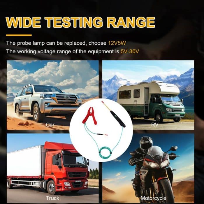 Vgate VT100 Auto Multifunktionaler Stromkreistester Spannungsprüfstift – Bild 10