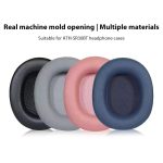 Sponge Earmuffs Replacement Earpads For Audio-Technica ATH-SR30BT, Grey Protein Leather, Blue Protein Leather, Pink Protein Leather, Black Football Net, Black Ice Silk Cloth, Black Leather Headband, Grey Leather Headband, Pink Leather Headband... – Bild 2