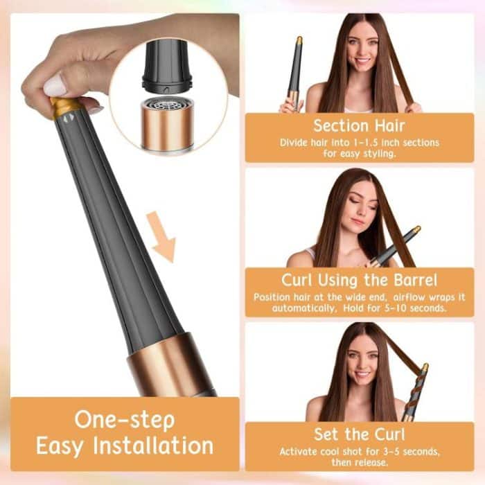 Long Conical Curling Iron Accessories For Dyson Airwrap HS01/ HS05 / HS08 – Bild 4