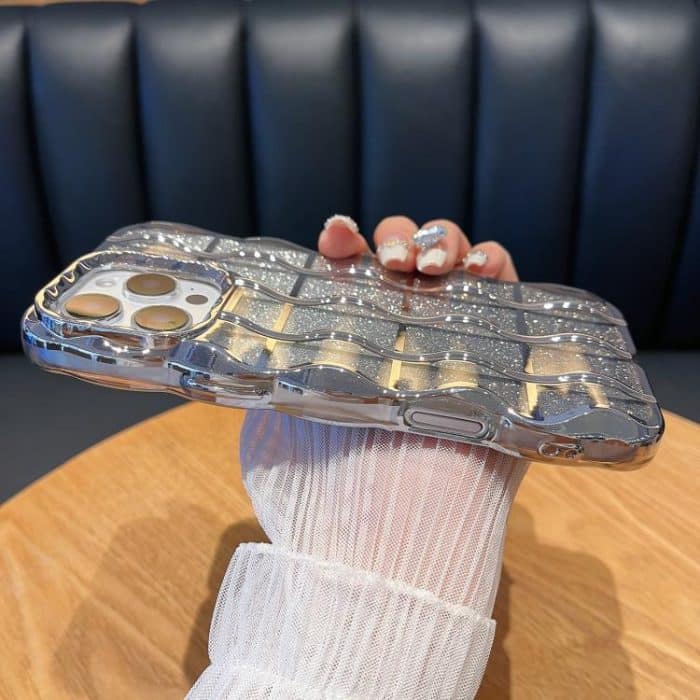 Wavy Texture Gradient Glitter Paper TPU Phone Case, For iPhone 14 Plus, For iPhone 14, For iPhone 14 Pro, For iPhone 14 Pro Max – Bild 4