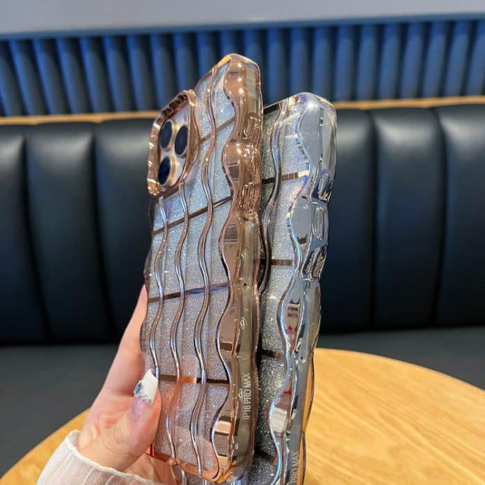 Wavy Texture Gradient Glitter Paper TPU Phone Case, For iPhone 14 Plus, For iPhone 14, For iPhone 14 Pro, For iPhone 14 Pro Max – Bild 6