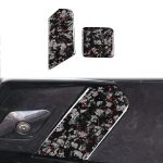 2pcs/Set Forged Gold Foil Carbon Fiber Car Trailer Hook Decorative Sticker for Chevrolet Corvette C8 2020-, Left and Right Driver, Trailer Hook