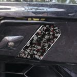 2pcs/Set Forged Gold Foil Carbon Fiber Car Trailer Hook Decorative Sticker for Chevrolet Corvette C8 2020-, Left and Right Driver, Trailer Hook – Bild 3