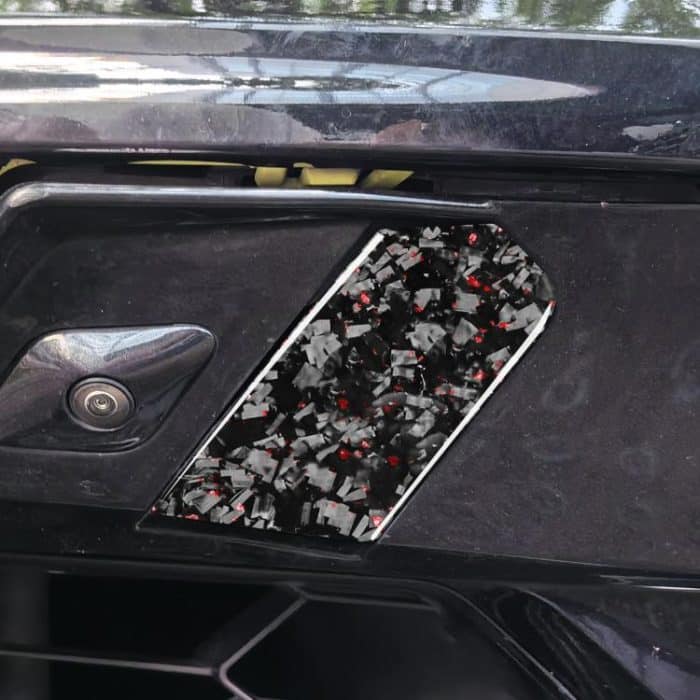 2pcs/Set Forged Gold Foil Carbon Fiber Car Trailer Hook Decorative Sticker for Chevrolet Corvette C8 2020-, Left and Right Driver, Trailer Hook – Bild 3