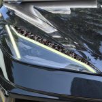 2pcs/Set Forged Gold Foil Carbon Fiber Car Light Eyebrow Decorative Sticker for Chevrolet Corvette C8 2020-, Left and Right Driver, Light Eyebrow – Bild 3