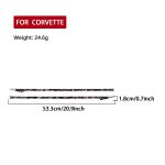 2pcs/Set Forged Gold Foil Carbon Fiber Car Taillight Decorative Sticker for Chevrolet Corvette C8 2020-, Left and Right Driver, Taillight – Bild 2