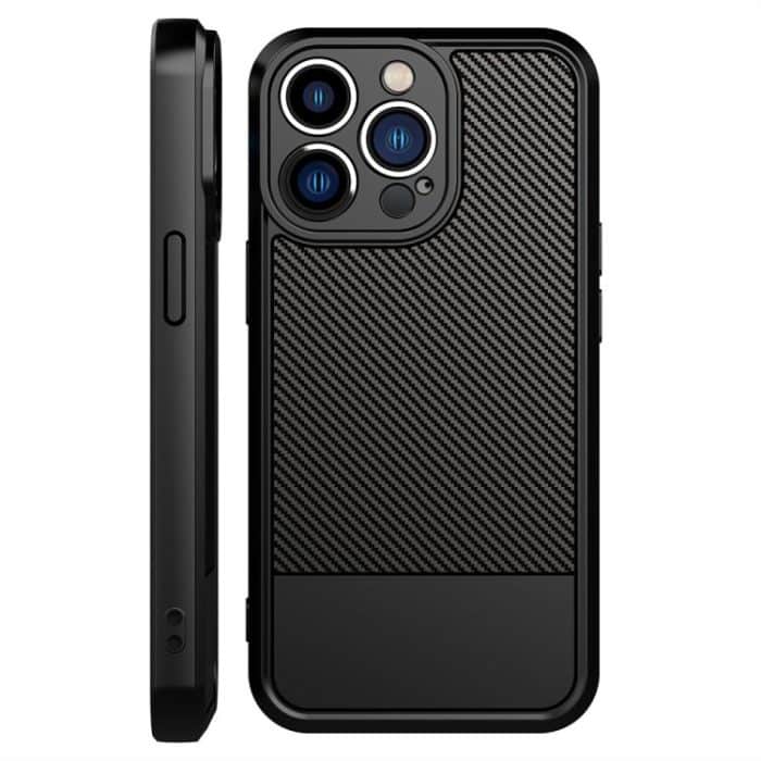 Carbon Fiber Series Fine Hole TPU Phone Case, For iPhone 12 Pro Max, For iPhone 12 Pro – Bild 5