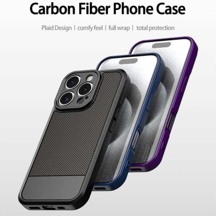 Carbon Fiber Series Fine Hole TPU Phone Case, For iPhone 12 Pro Max, For iPhone 12 Pro – Bild 2
