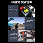 CAT-280 2 in 1 Car Battery Charger & Color Screen Battery Tester, US Plug – Bild 5