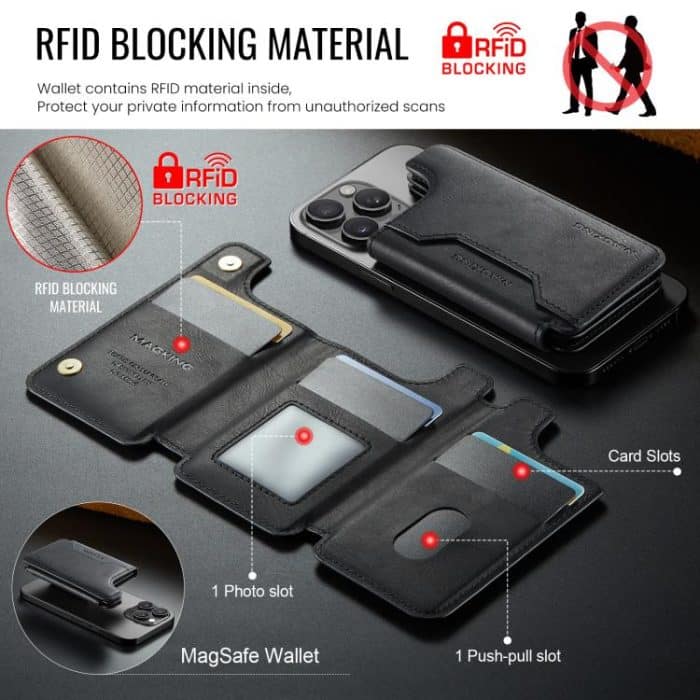 DG.MING MAGKING-K3 Series MagSafe RFID Card Bag – Bild 5