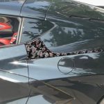 4pcs/Set Forged Gold Foil Carbon Fiber Car Rear Sides Decorative Sticker for Chevrolet Corvette C8 2020-, Left and Right Driver, Rear Sides – Bild 3