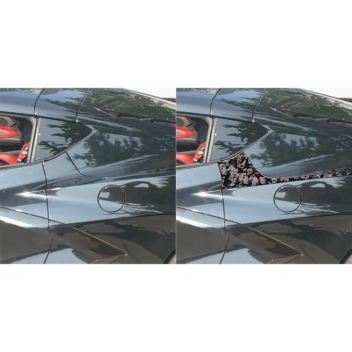 4pcs/Set Forged Gold Foil Carbon Fiber Car Rear Sides Decorative Sticker for Chevrolet Corvette C8 2020-, Left and Right Driver, Rear Sides – Bild 5