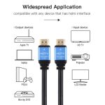 HDTV 2.0 Version 4K Full HD High Speed 19 Pin Male to 19 Pin Male Connector Cable, 0.5m, 1m, 1.5m, 1.8m, 2m, 3m, 5m, 10m, 15m, 20m – Bild 7