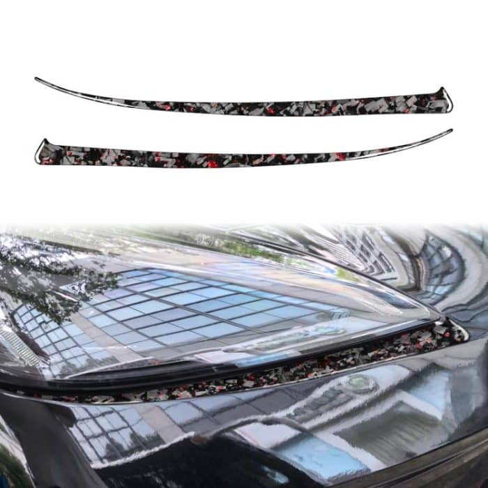 EDA008194801A.jpg 2pcs/Set Forged Gold Foil Carbon Fiber Car Front Light Below Decorative Sticker for Chevrolet Corvette C8 2020-, Left and Right Driver, Front Light Below – Bild 1