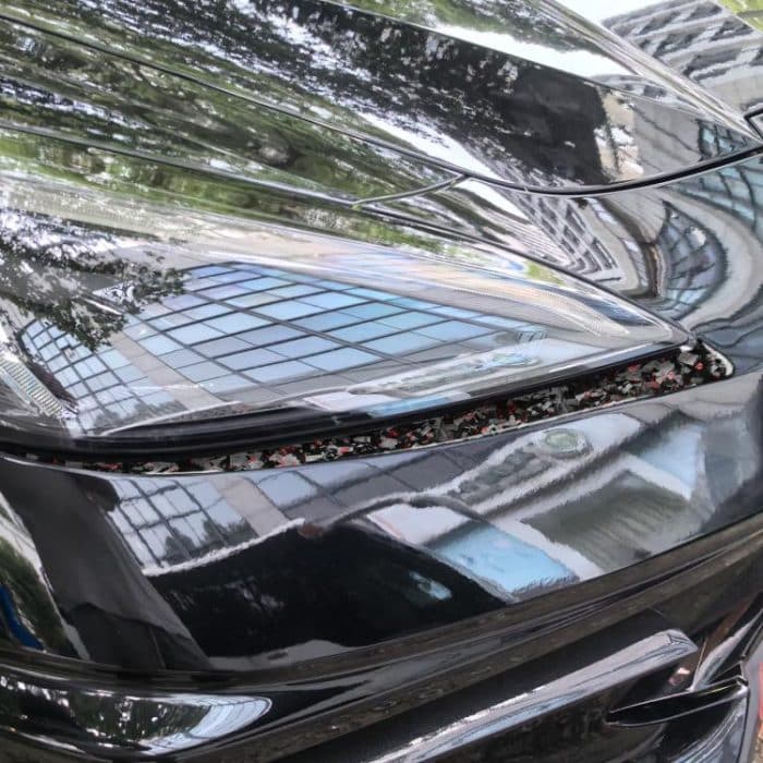 2pcs/Set Forged Gold Foil Carbon Fiber Car Front Light Below Decorative Sticker for Chevrolet Corvette C8 2020-, Left and Right Driver, Front Light Below – Bild 3