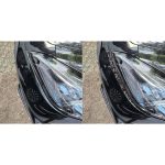 2pcs/Set Forged Gold Foil Carbon Fiber Car Front Light Below Decorative Sticker for Chevrolet Corvette C8 2020-, Left and Right Driver, Front Light Below – Bild 5