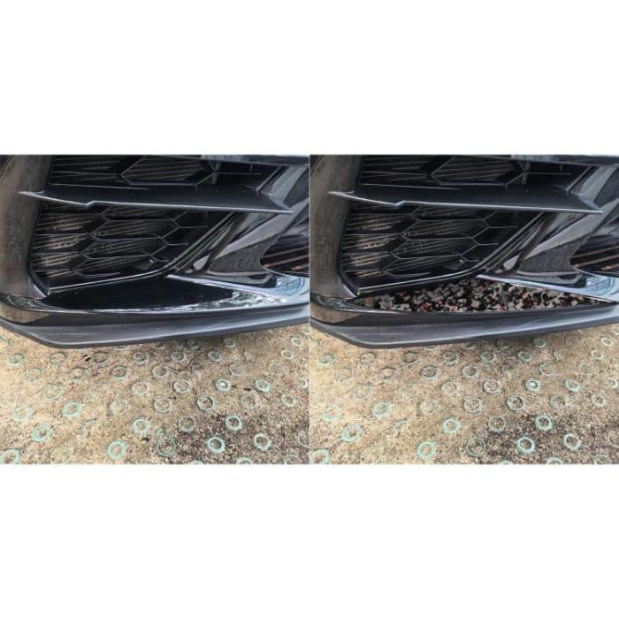 2pcs/Set Forged Gold Foil Carbon Fiber Car Front Bumper Sides Decorative Sticker for Chevrolet Corvette C8 2020-, Left and Right Driver, Front Bumper Sides – Bild 5