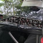 4pcs/Set Forged Gold Foil Carbon Fiber Car Roof Sides Decorative Sticker for Chevrolet Corvette C8 2020-, Left and Right Driver, Roof Sides – Bild 3